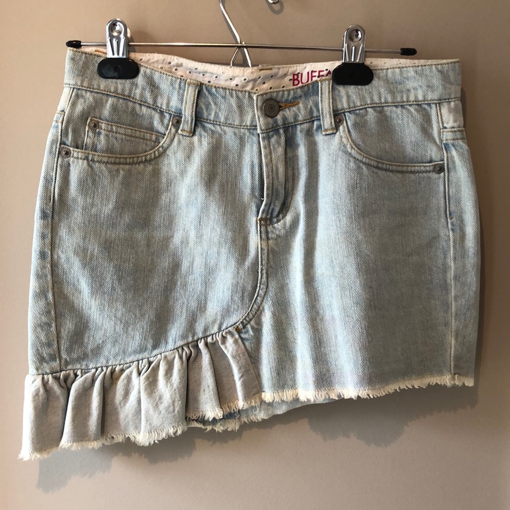 Light wash Jean Skirt
